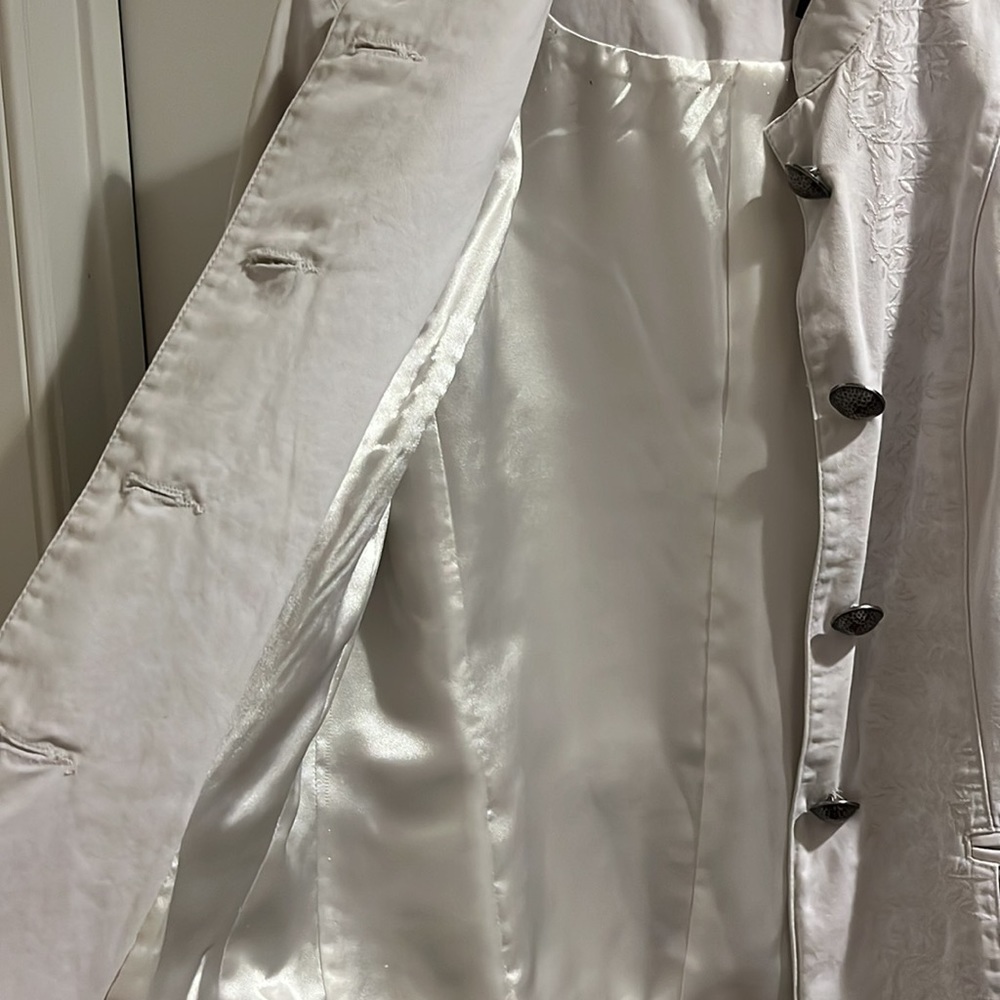 Light Gray Button Down Jacket - image 4